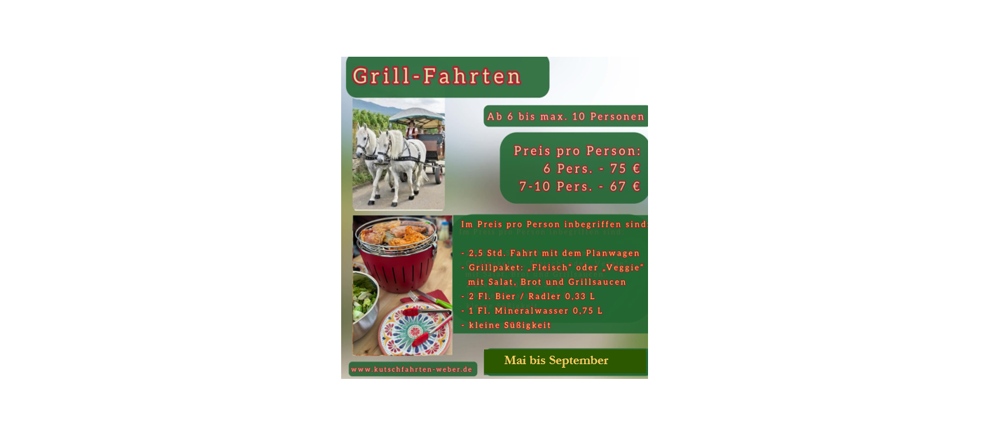 Preise Grillfahrten